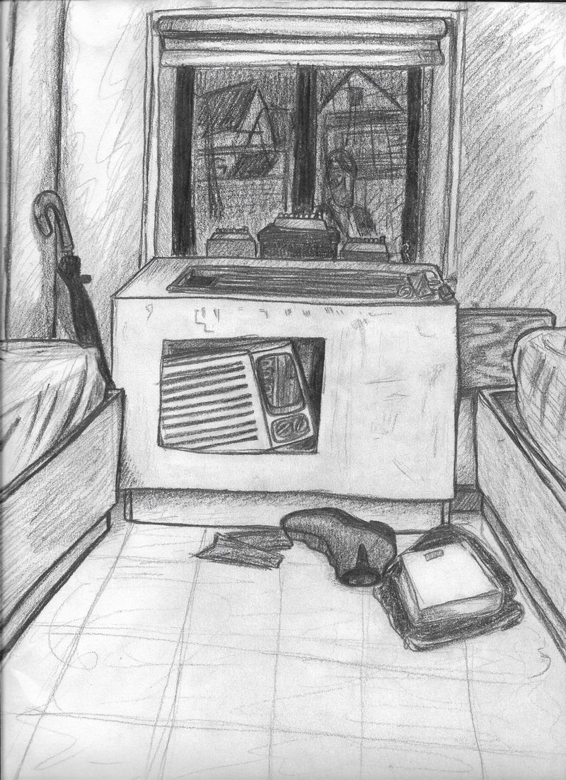 page from sketch book.