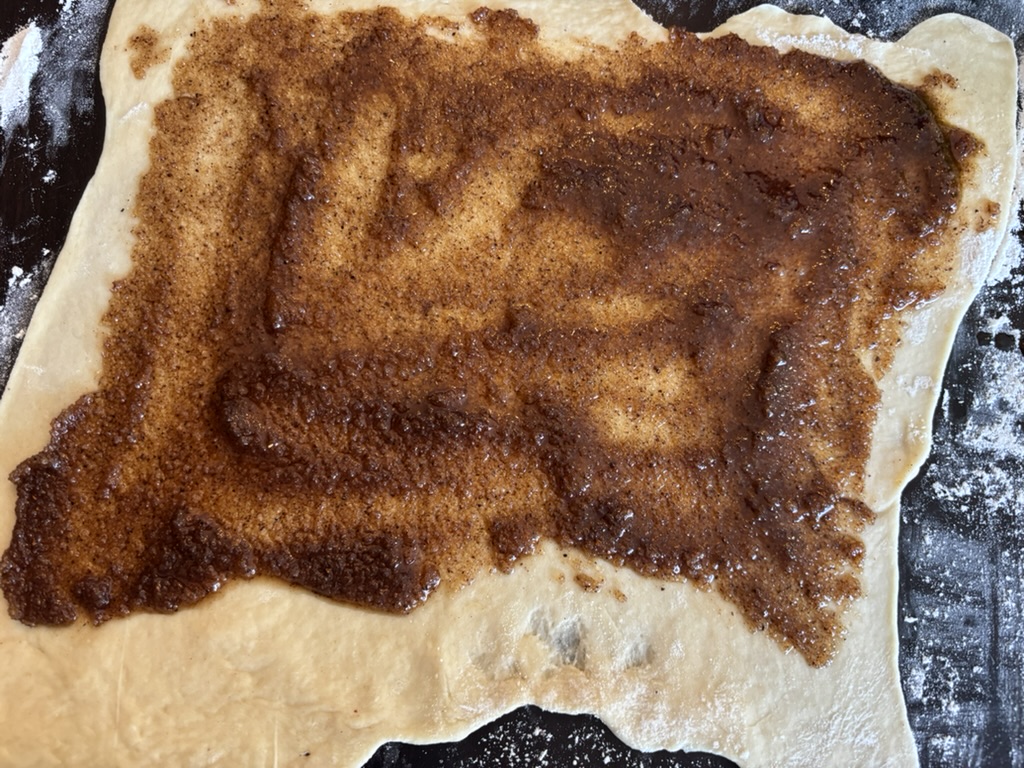 Filling the dough
