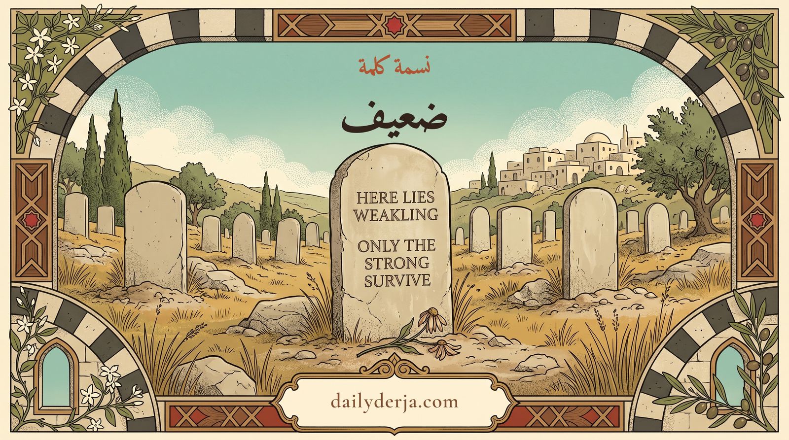 Da3if (Weak) — Shami Arabic Word of the Day