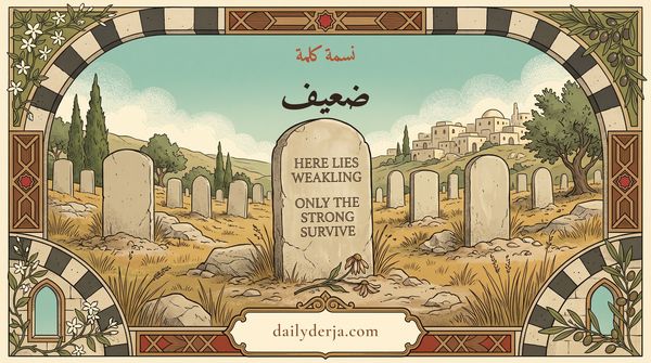 Da3if (Weak) — Shami Arabic Word of the Day